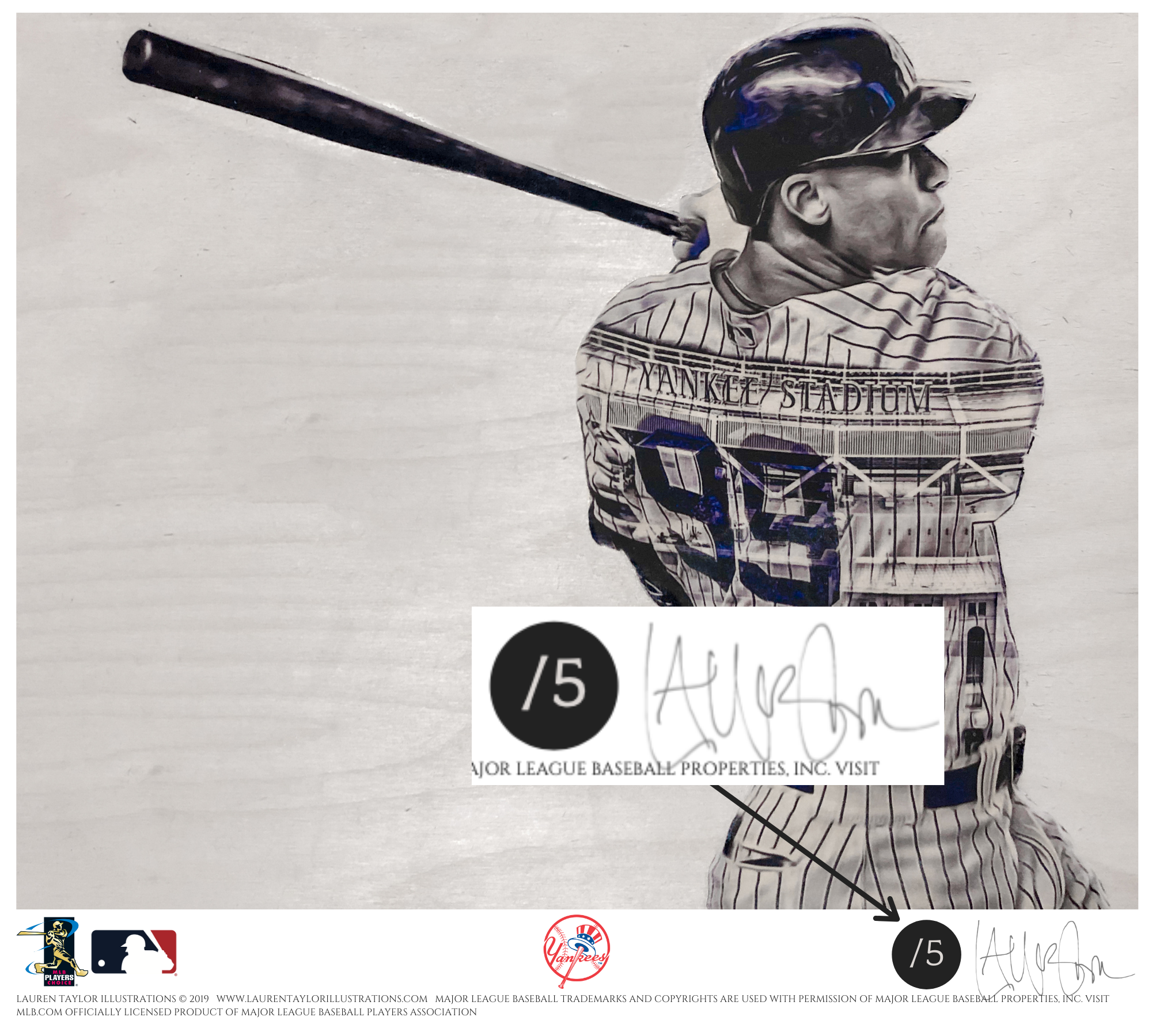 99 (Aaron Judge) New York Yankees - Officially Licensed MLB Print 