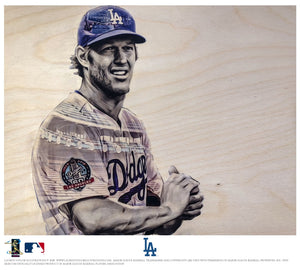 MLB LA Dodgers Genuine Merchandise Kershaw Button Up Baseball Jersey - Size  XL