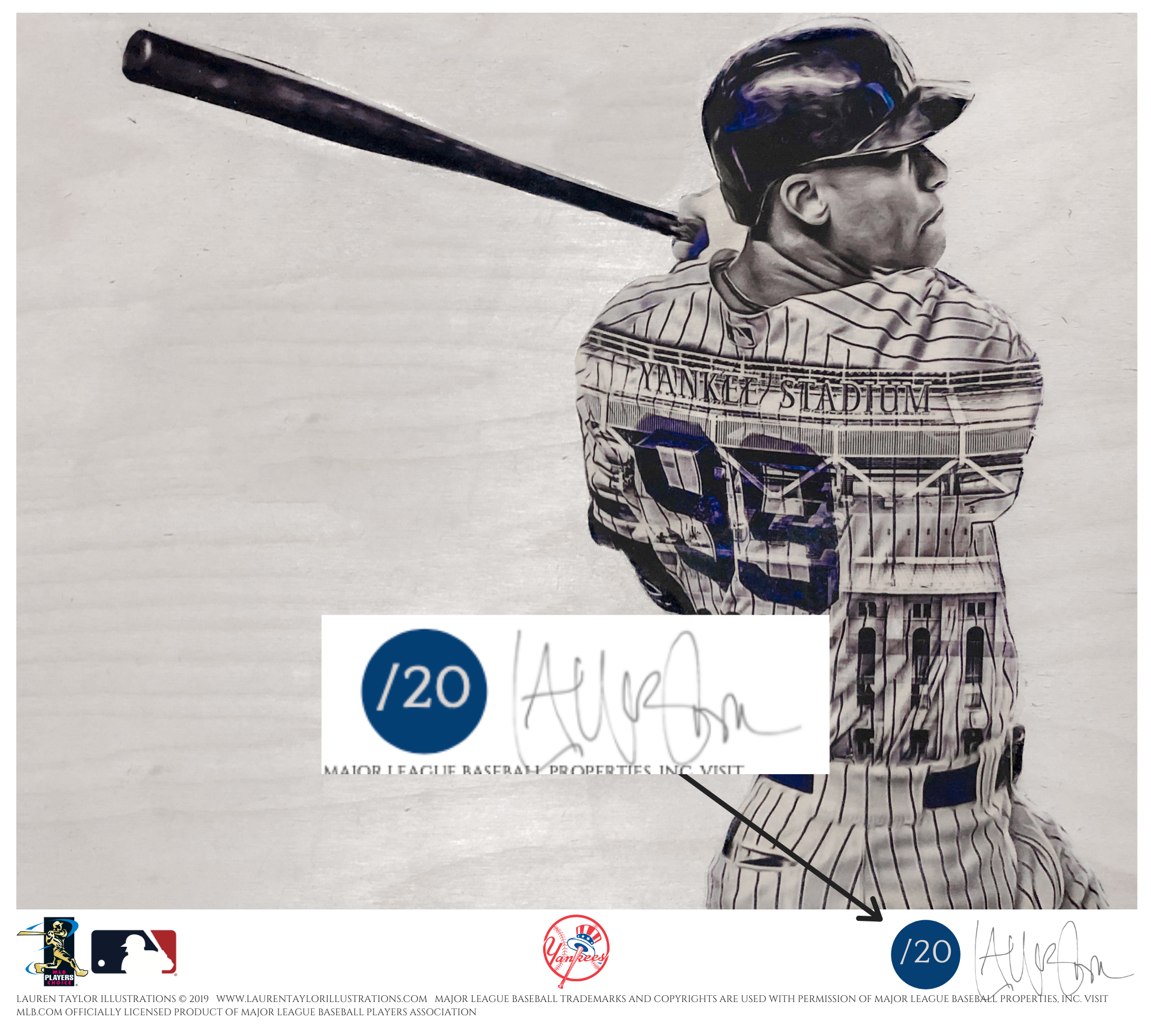 Aaron Judge Number 99 New York Yankees baseball jersey Print