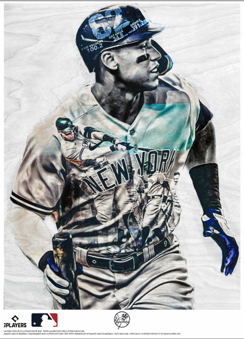 "62" (Aaron Judge) New York Yankees - Officially Licensed MLB Print - Limited Release /500