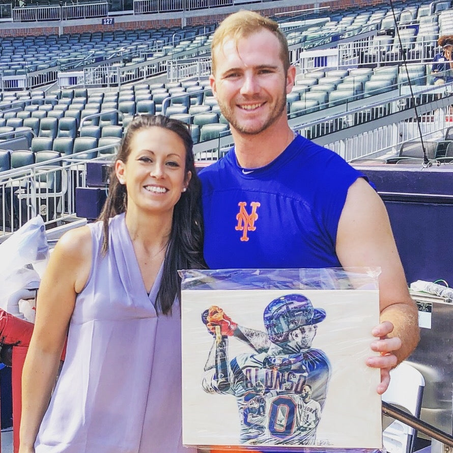 "Polar Bear" (Pete Alonso) - Officially Licensed MLB Print - Limited Release