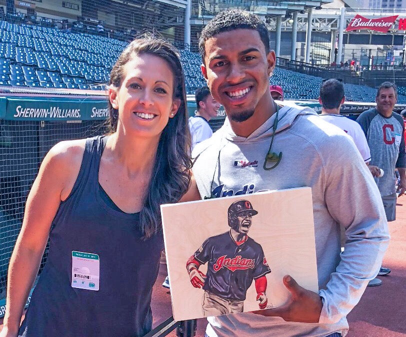 "Paquito" (Francisco Lindor) - Officially Licensed MLB Print - Limited Release
