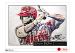 /20 Red Artist Signature - Topps Wall Art (10x14) of card #870 by Lauren Taylor - Shohei Ohtani