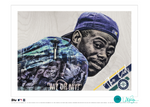 /75 Teal Artist Signature - Topps Wall Art (10x14) of card #309 by Lauren Taylor - Ken Griffey Jr.
