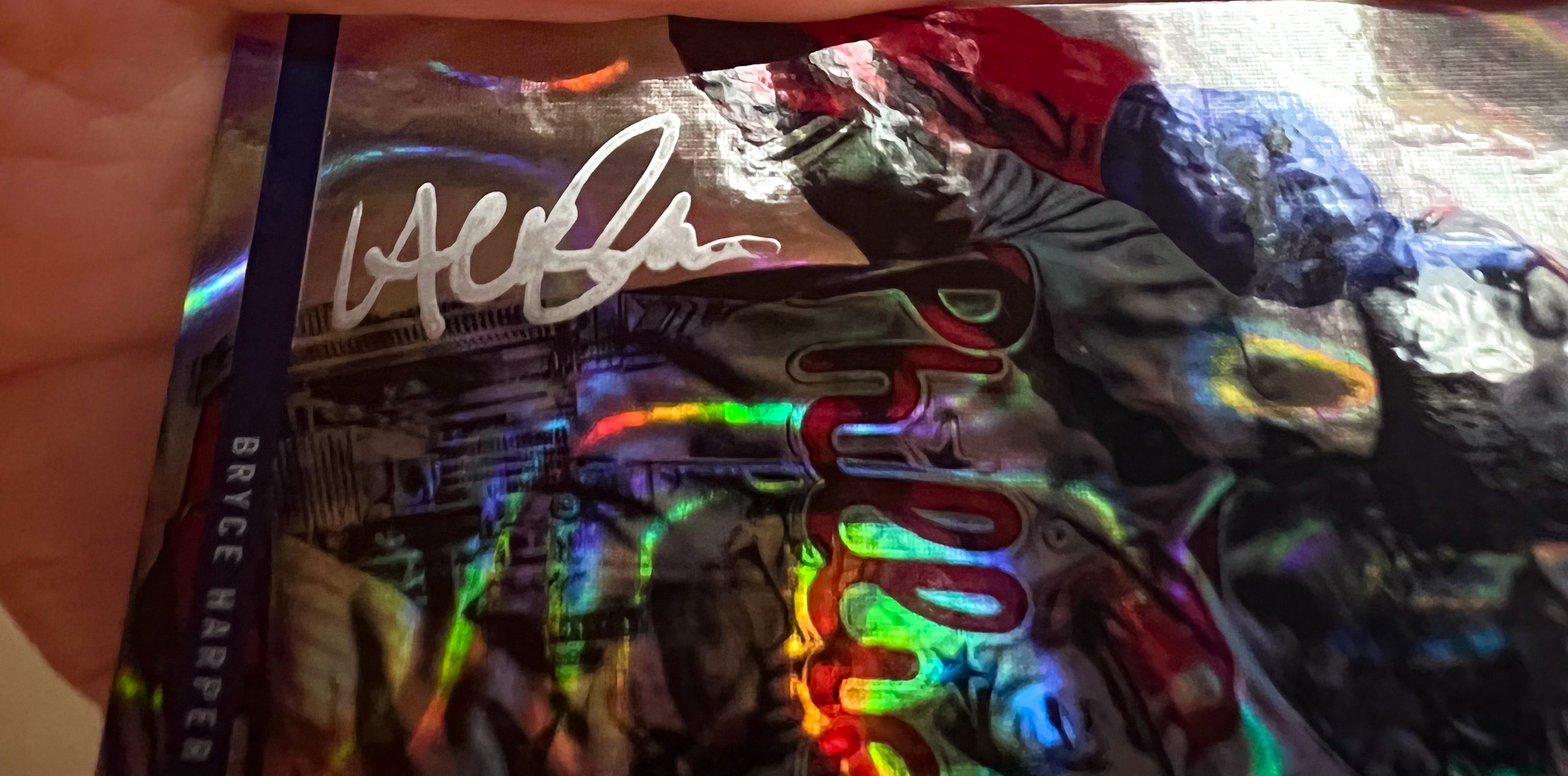 Lauren Taylor x Topps - /5 Silver Artist Autographed Bryce Harper LAVA CHASE Card