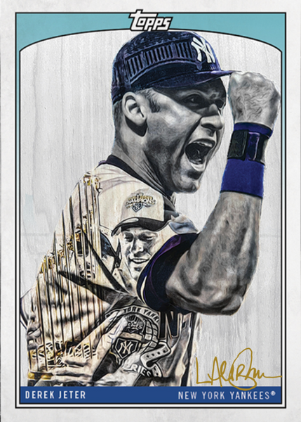 Lauren Taylor x Topps - GOLD METALLIC Artist Autographed /1 - Derek Je