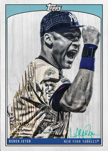 Lauren Taylor x Topps - TEAL Artist Autographed /50 - Ken Griffey Jr.