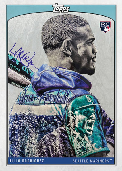 Lauren Taylor x Topps - NAVY Artist Autographed /25 - Ken Griffey Jr.