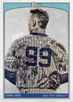 Lauren Taylor x Topps - SILVER CHROME Artist Autographed /5 - Aaron Judge Base Card