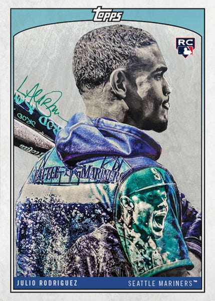 Lauren Taylor x Topps - TEAL Artist Autographed /50 - Ken Griffey Jr.