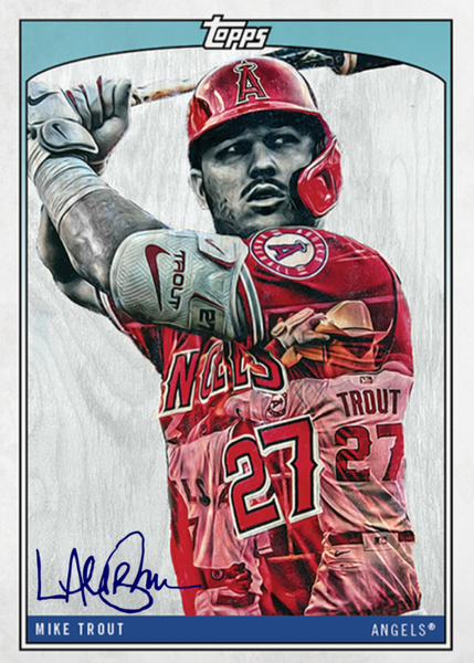 Lauren Taylor x Topps - NAVY Artist Autographed /25 - Ken Griffey Jr.