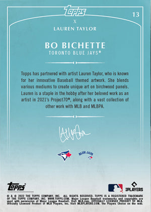Lauren Taylor x Topps - Artist Autographed Bo Bichette Base Card
