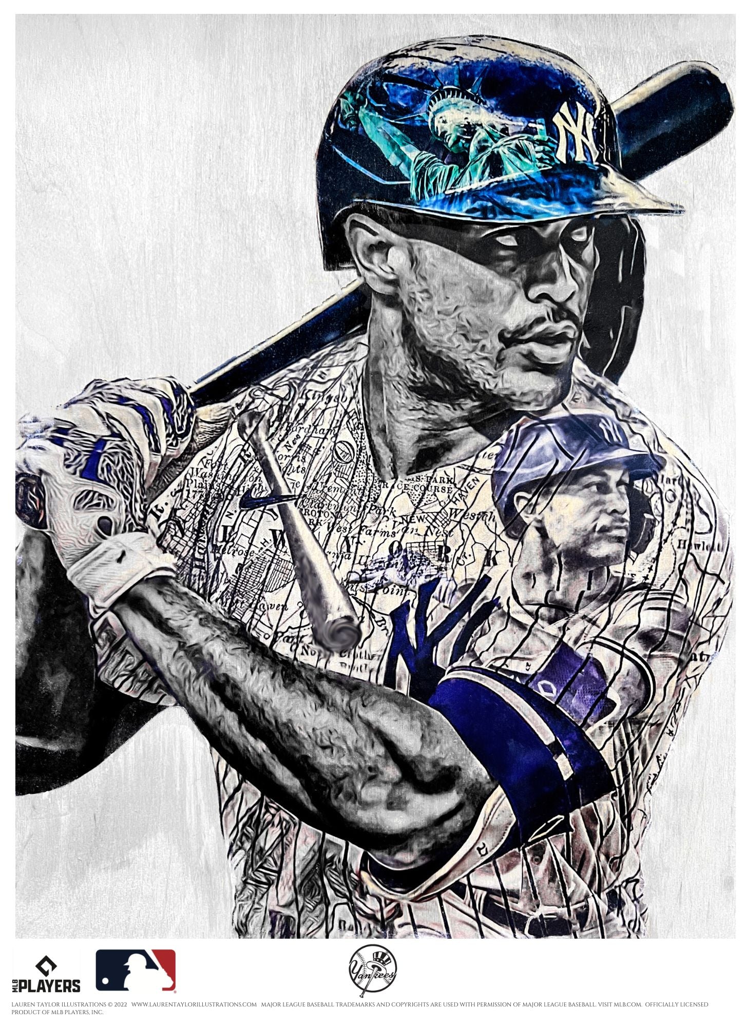 "Stanton" (Giancarlo Stanton) New York Yankees - Officially Licensed MLB Print - Limited Release /500