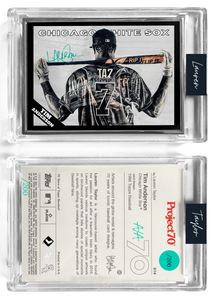 /200 Teal Artist Signature - Topps Project 70 130pt card #514 by Lauren Taylor - Tim Anderson