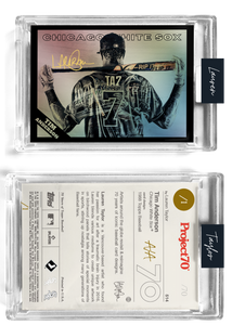1/1 Gold Artist Signature - Foil Variant 130pt Card #514 by Lauren Taylor - Tim Anderson