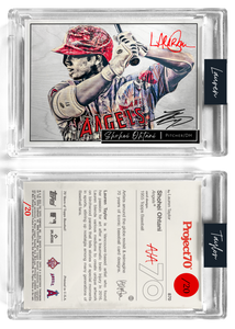 /20 Red Artist Signature - Shohei Ohtani - 130pt Card #870 by Lauren Taylor - Baseball Card