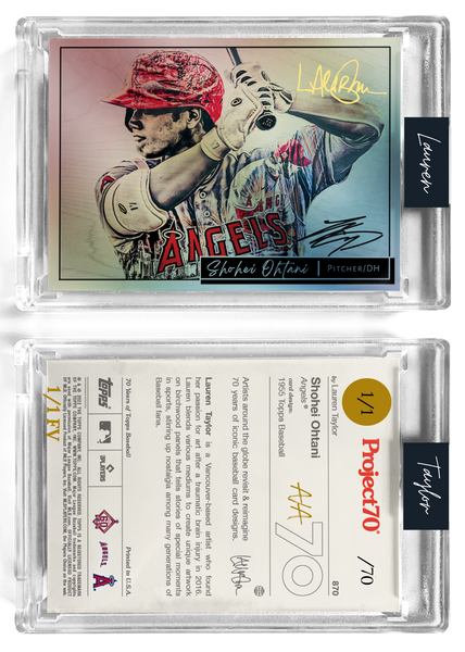 1/1 Gold Metallic Artist Signature - Shohei Ohtani - Foil