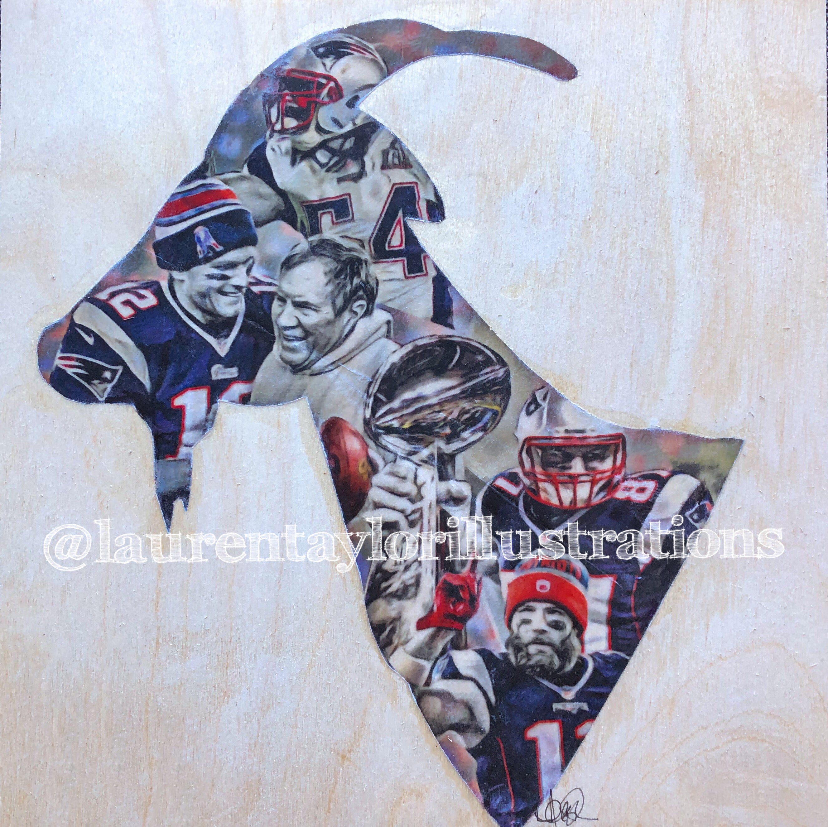 NEW ENGLAND PATRIOTS SUPER BOWL LI CHAMPIONS LOGO CUT DECAL PERFECT FOR WINDOWS - Foto 13