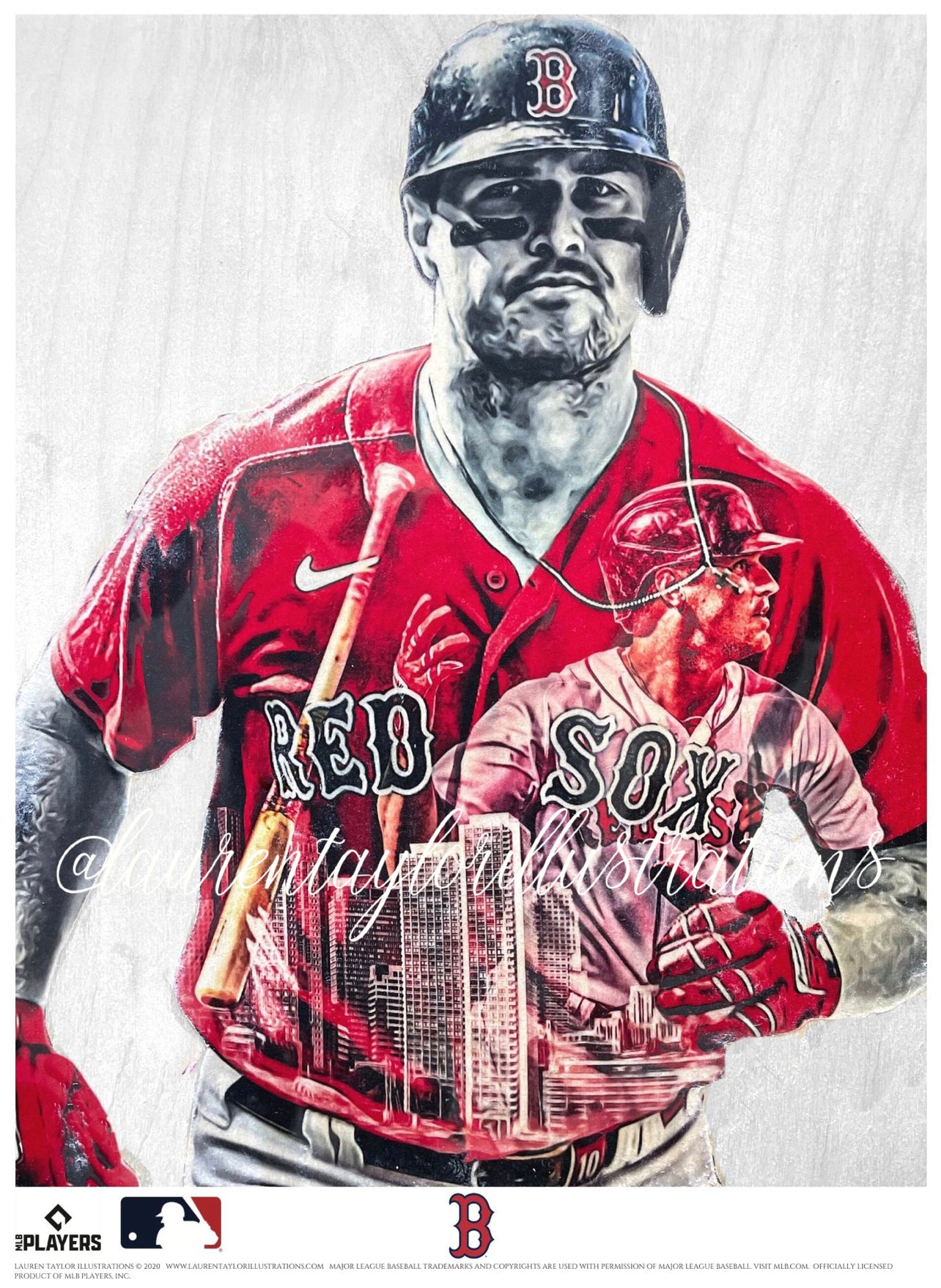 Boston Red Sox Poster, Red Sox Artwork Boston Gift, Red Sox