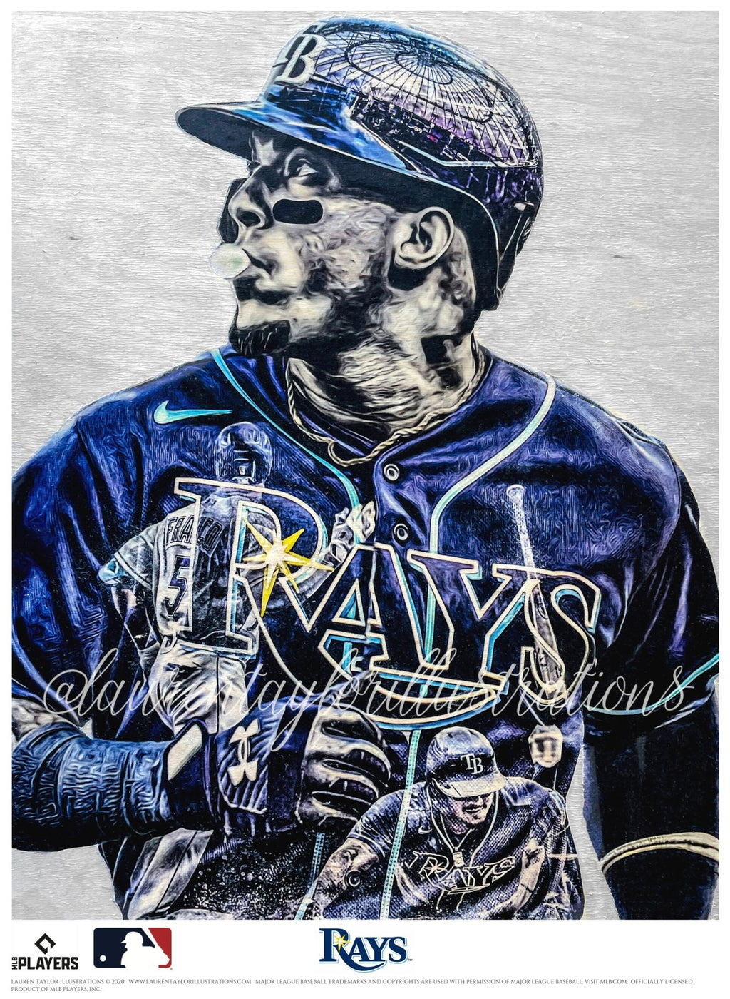 "Wander Boy" (Wander Franco) Tampa Bay Rays - Officially Licensed MLB Print - Limited Release