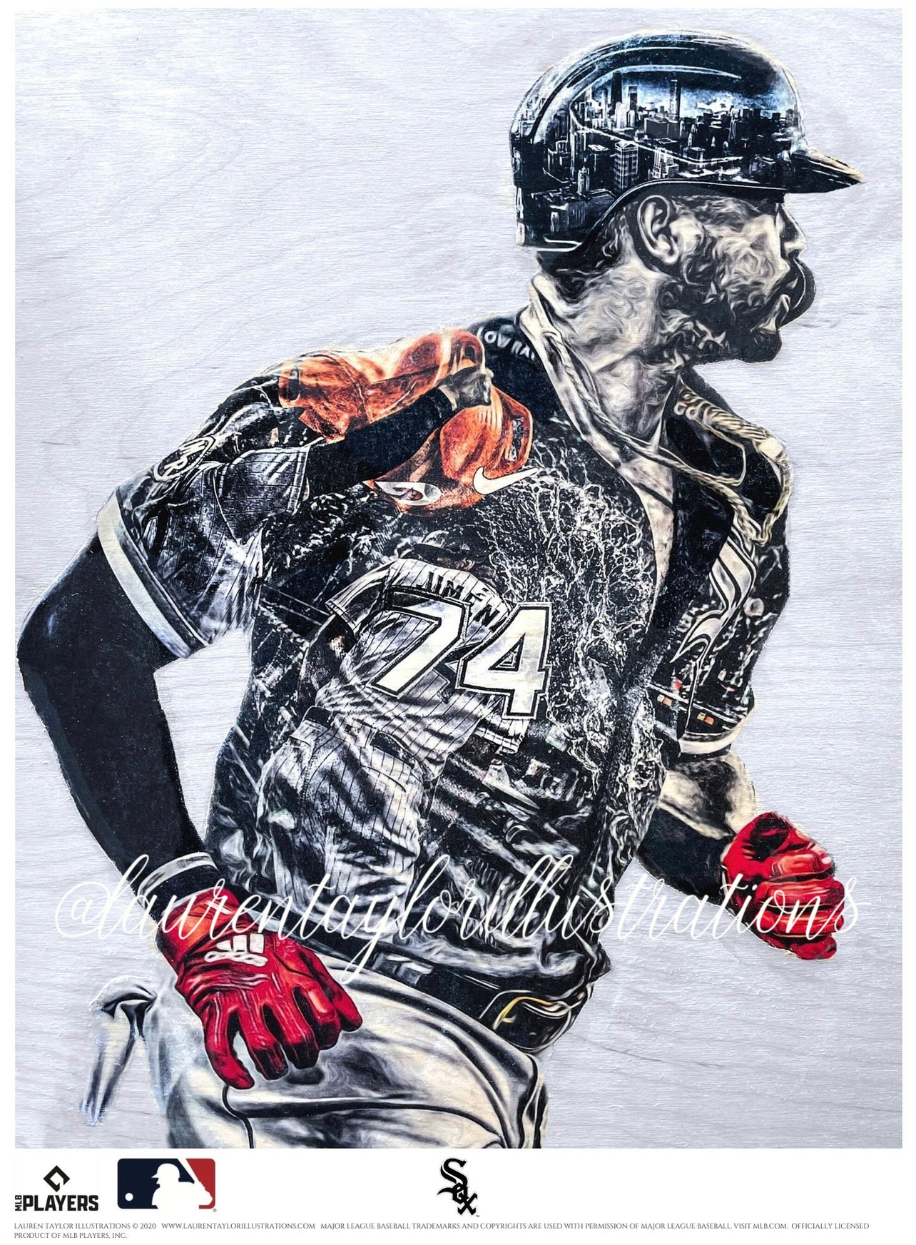 "Eloy" (Eloy Jiménez) Chicago White Sox - Officially Licensed MLB Print - Limited Release /500