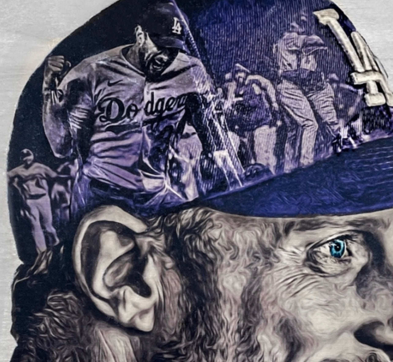 "MAX Energy" (Max Scherzer) Los Angeles Dodgers - Officially Licensed MLB Print - Limited Release /500