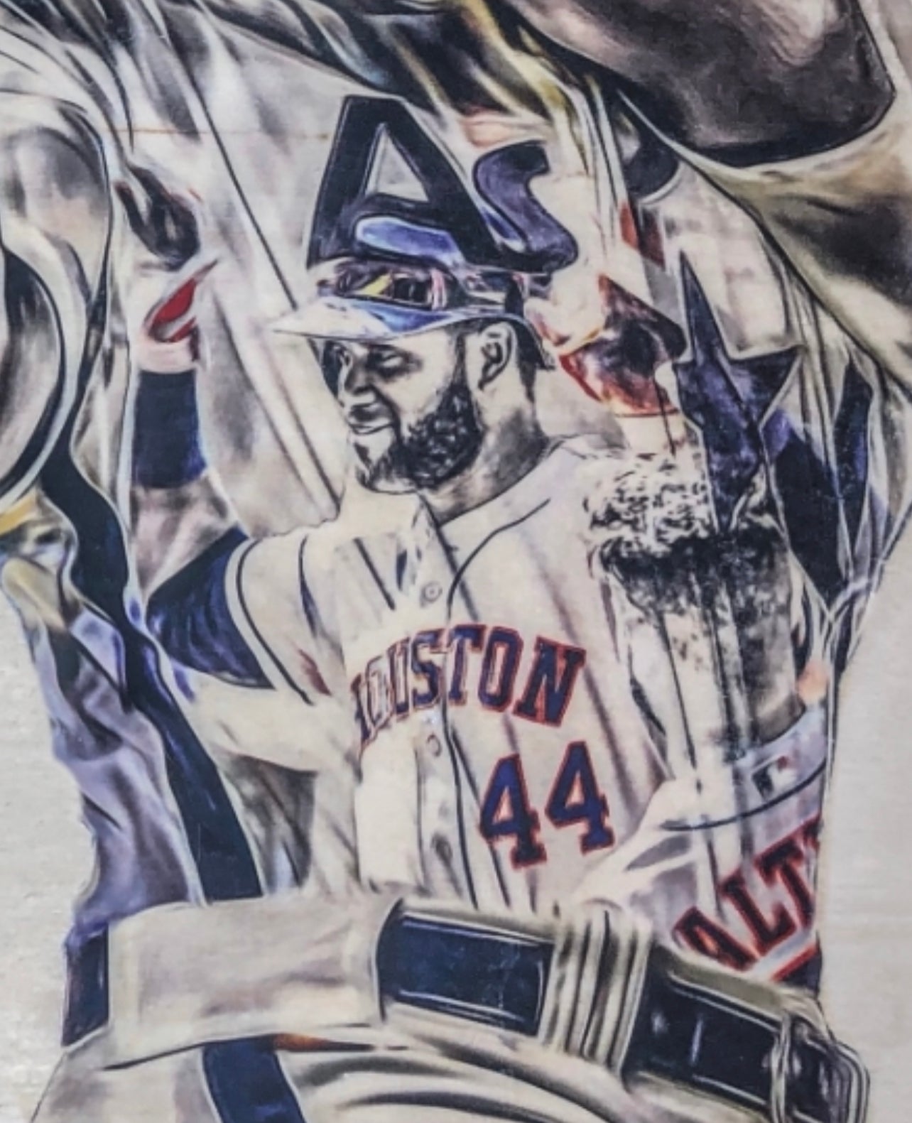 Yordan Alvarez Poster, Houston Astros, Canvas Wrap, Kids Room, Man