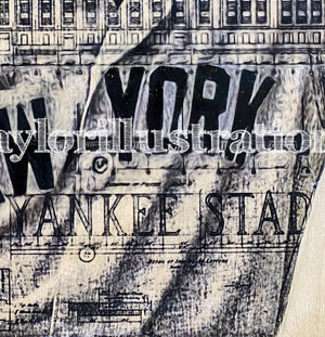 "The Mick" (Mickey Mantle) New York Yankees - 1/1 Original on Birchwood