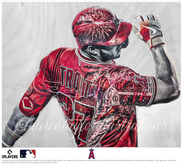 Mike Trout Intensity Los Angeles Angels Premium 16x20 MLB Baseball P –  Sports Poster Warehouse