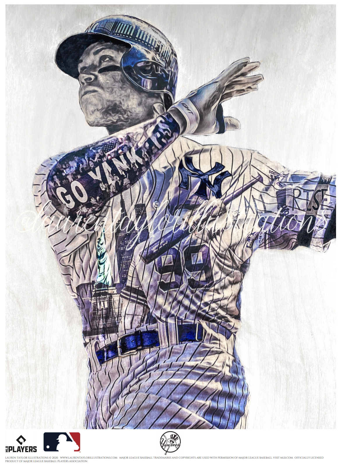 BAJ (Aaron Judge) New York Yankees - Officially Licensed MLB Print 