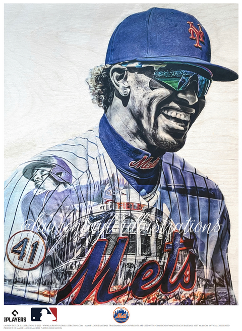 "New Threads" (Francisco Lindor) New York Mets - Officially Licensed MLB Print - Limited Release