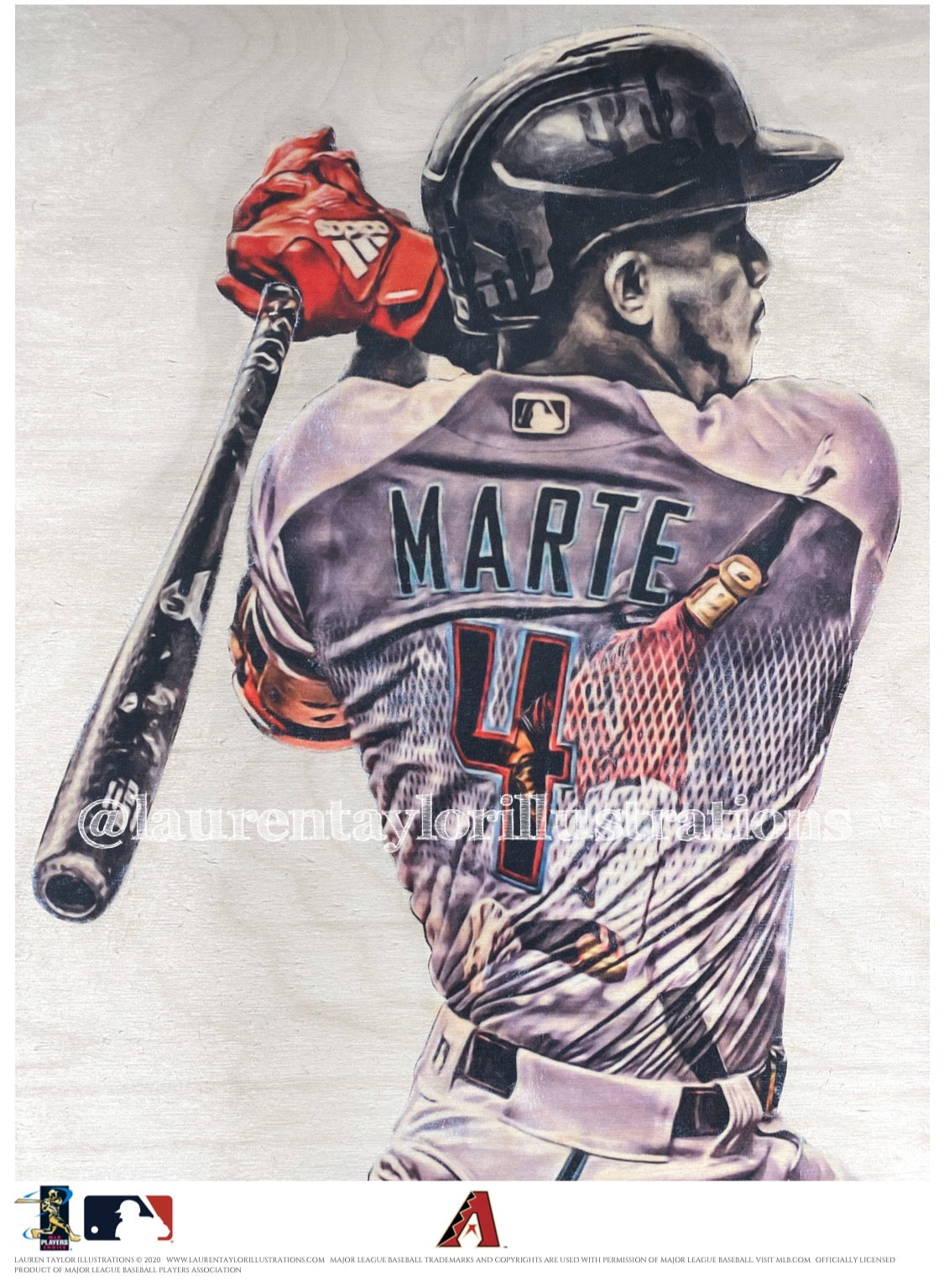 Ketel Marte baseball Paper Poster Diamondbacks 4 - Ketel Marte