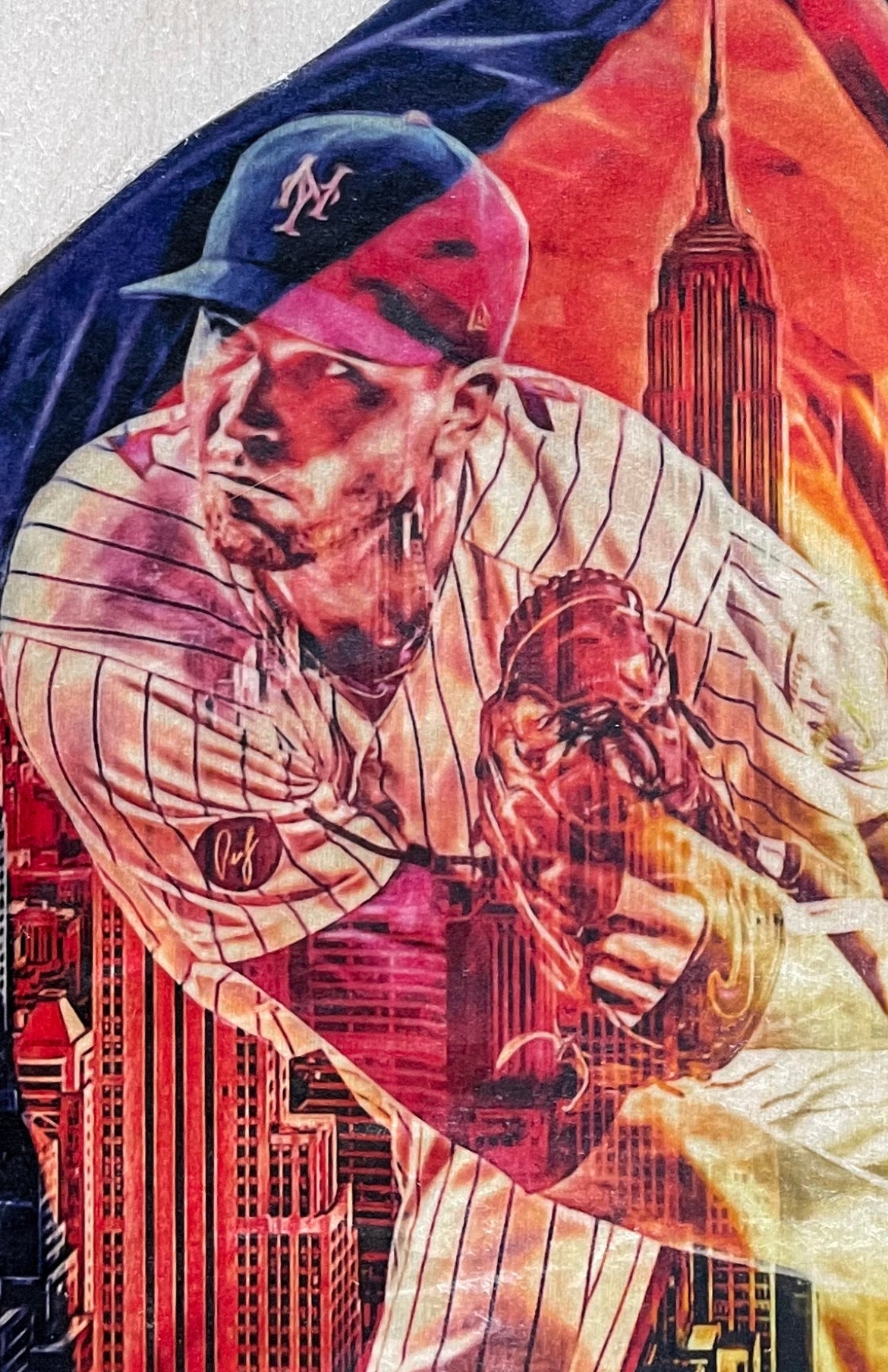 "deGromination” (Jacob deGrom) New York Mets - 1/1 Original on Wood