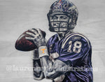 "The Sheriff" (Peyton Manning) Indianapolis Colts, Denver Broncos & Tennessee Volunteers - Print on 100lb Cardstock