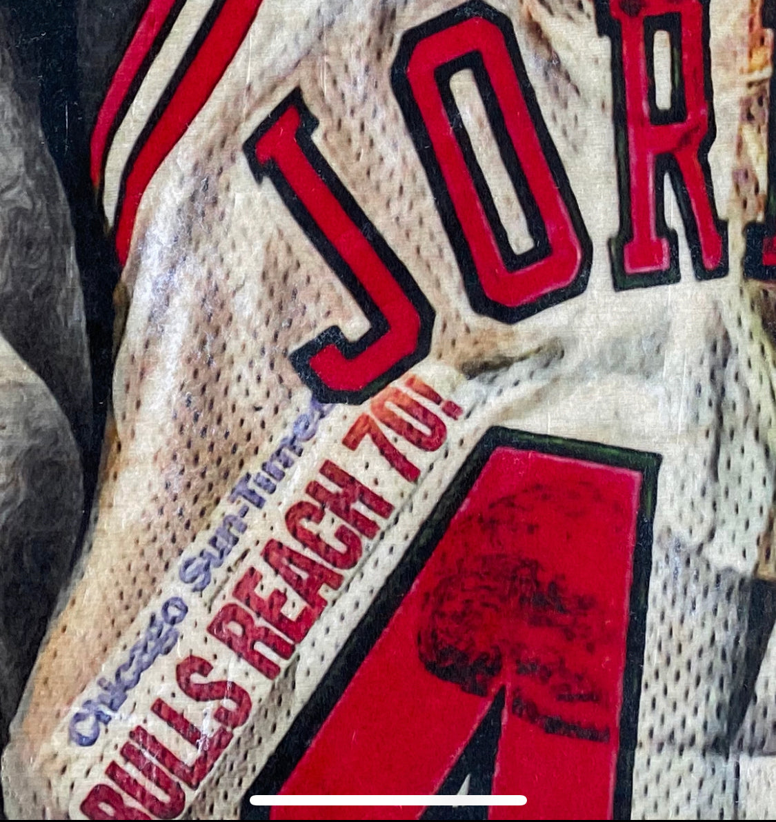 Chicago Bulls Michael Jordan 1995/96 Red Champion Jersey - The