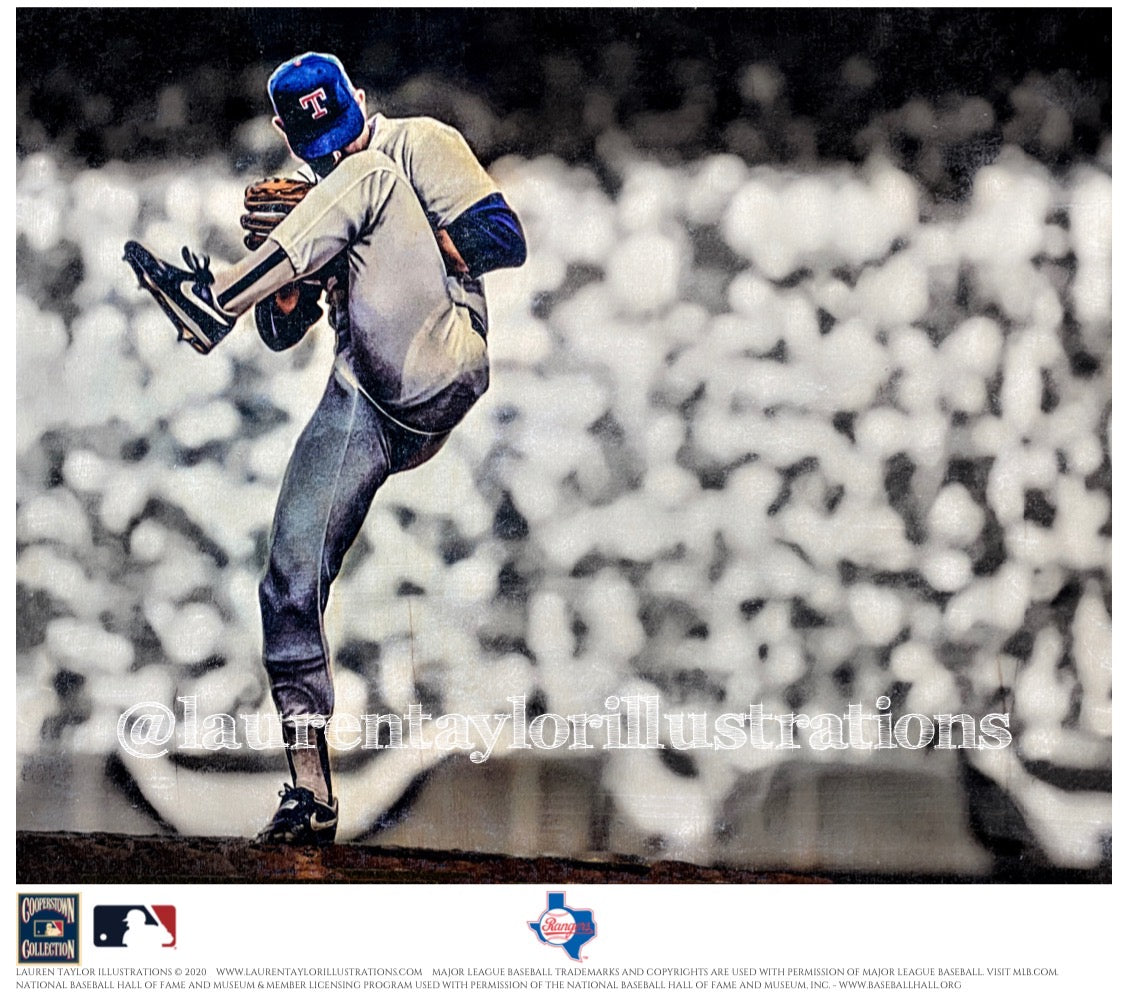Nolan Ryan Signed and Multi-Inscribed Texas Rangers Home No. 34