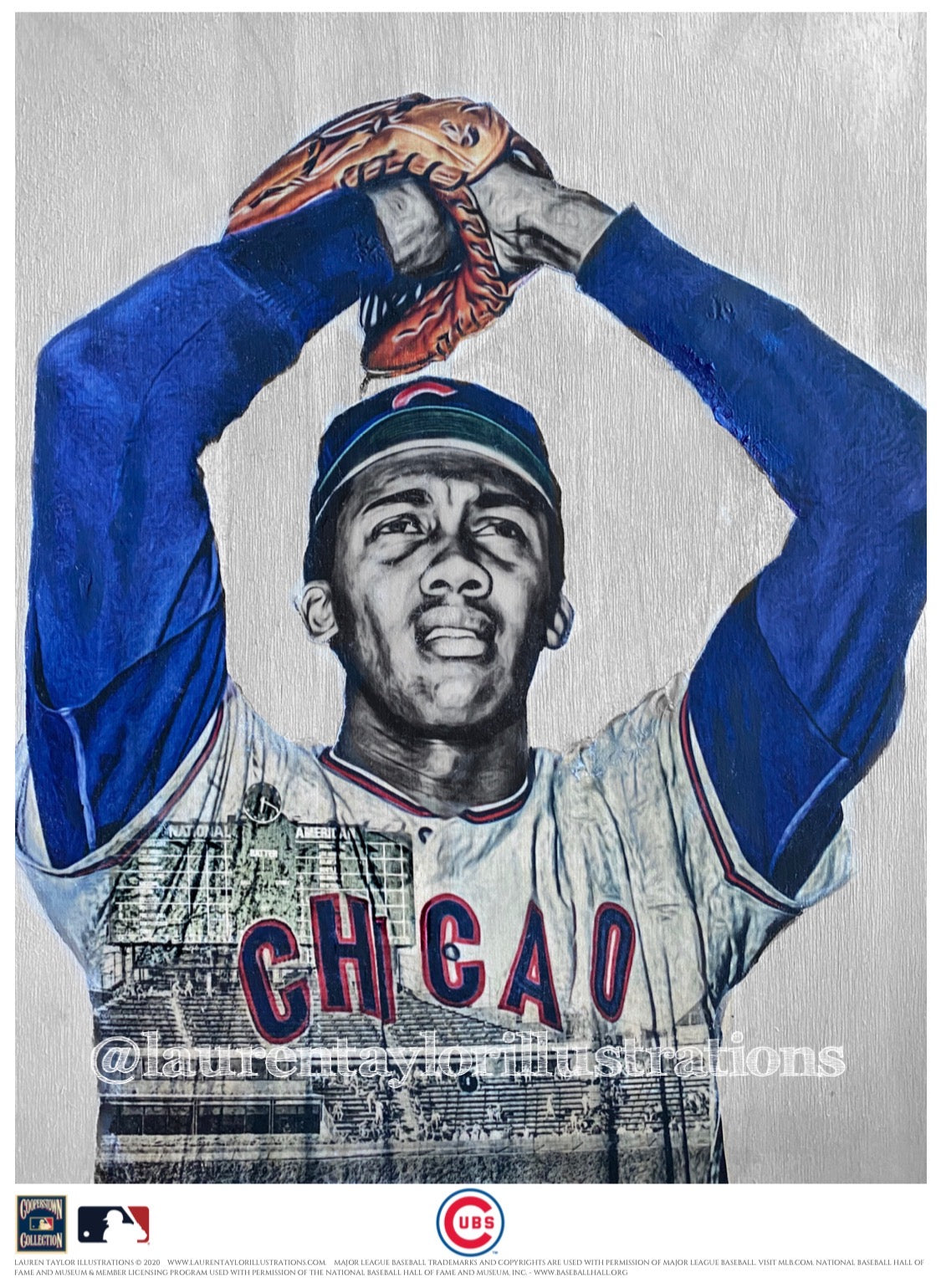 "Fergie" (Fergie Jenkins) Chicago Cubs - Officially Licensed MLB Cooperstown Collection Print - Limited Release
