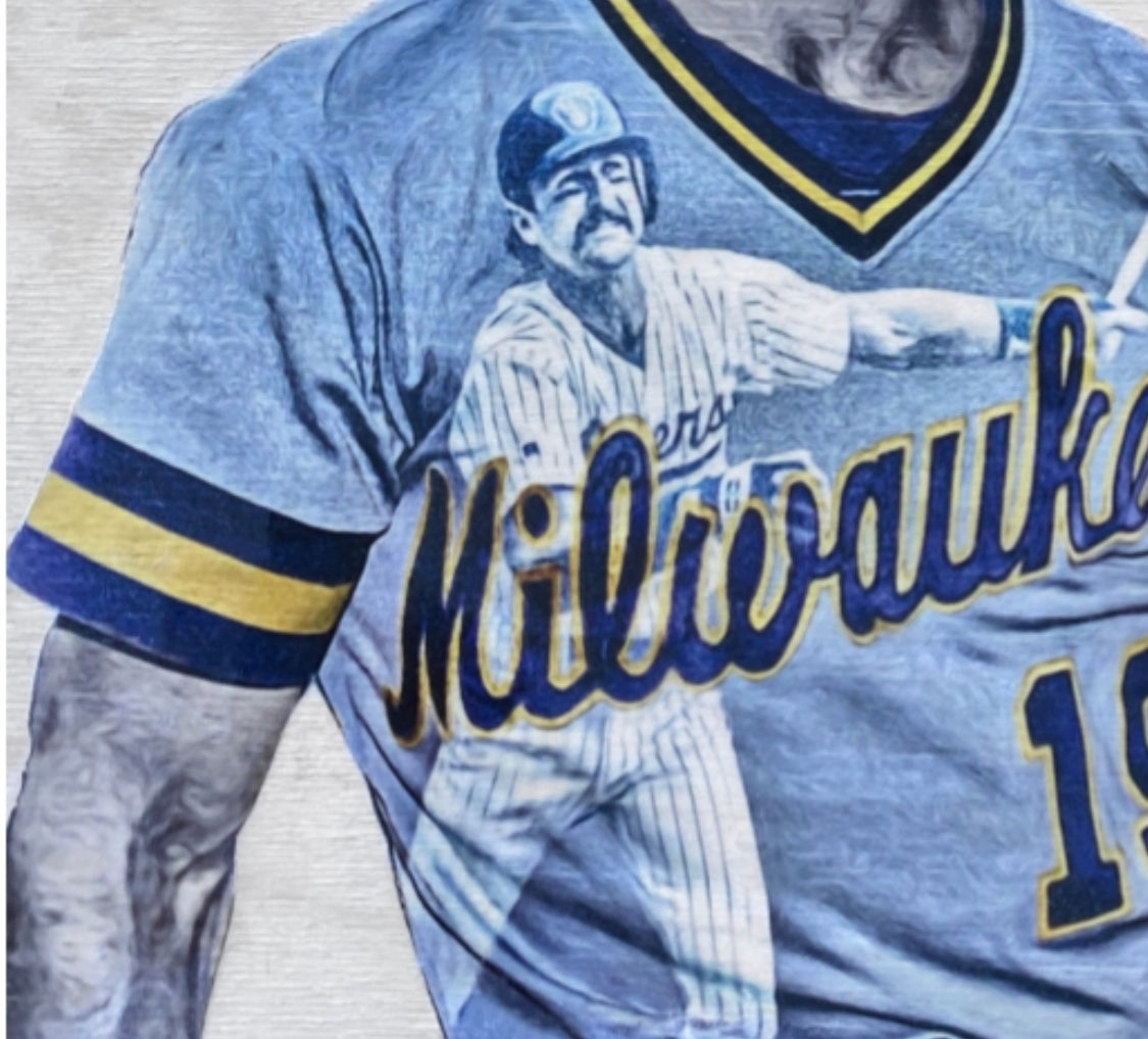 "Harvey's Wallbangers" (Robin Yount & Paul Molitor) Milwaukee Brewers - Officially Licensed MLB Cooperstown Collection Print - Limited Release