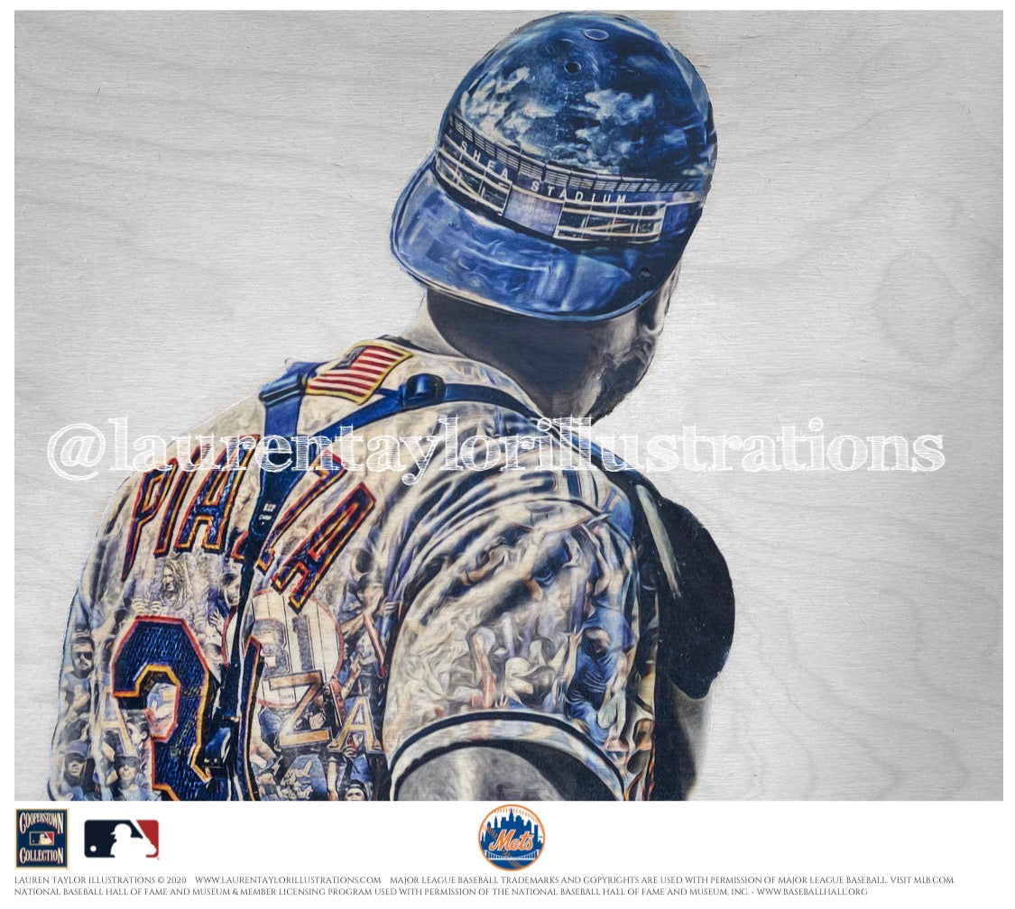 "Pepperoni" (Mike Piazza) New York Mets - Officially Licensed MLB Cooperstown Collection Print - Limited Release