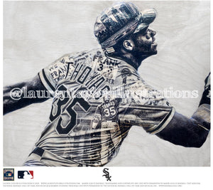 "The Big Hurt" (Frank Thomas) Chicago White Sox - Officially Licensed MLB Cooperstown Collection Print - Limited Release