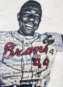 Milwaukee Braves Hank Aaron Sports Illustrated Cover Wood Print by