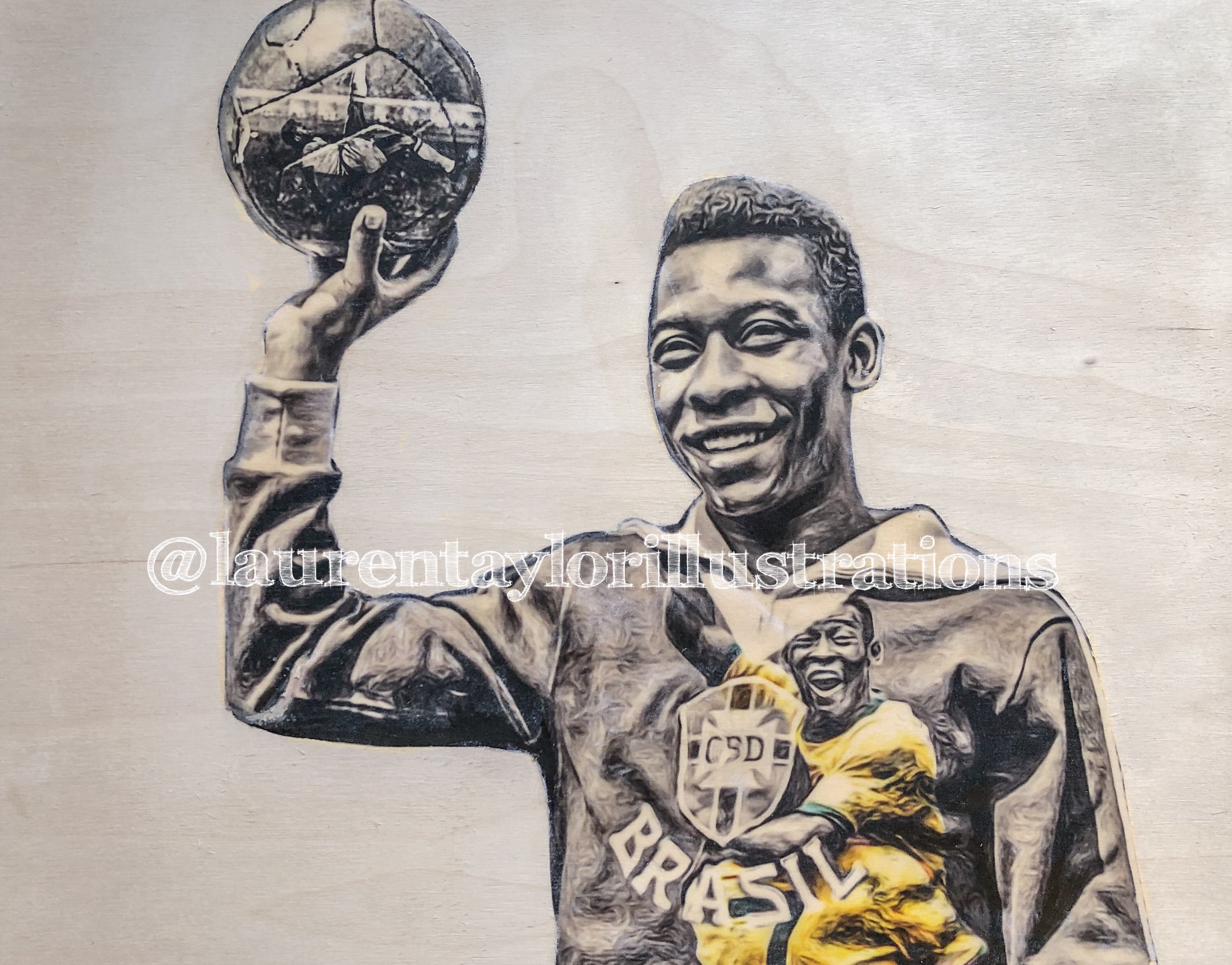 "Pelé" Soccer (Brazil) Print