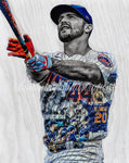 "Derby King” (Pete Alonso) New York Mets - 1/1 Original on Wood