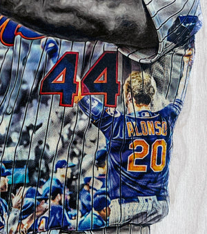 "Derby King” (Pete Alonso) New York Mets - 1/1 Original on Wood
