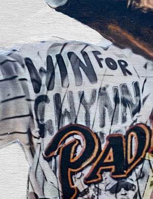 "Mr. Padre" (Tony Gwynn) San Diego Padres - 1/1 Original on Wood