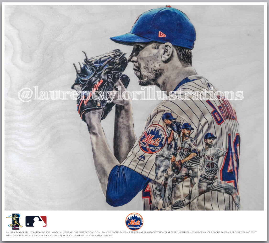 "deGrominator" (Jacob deGrom) - Officially Licensed MLB Print - Limited Release