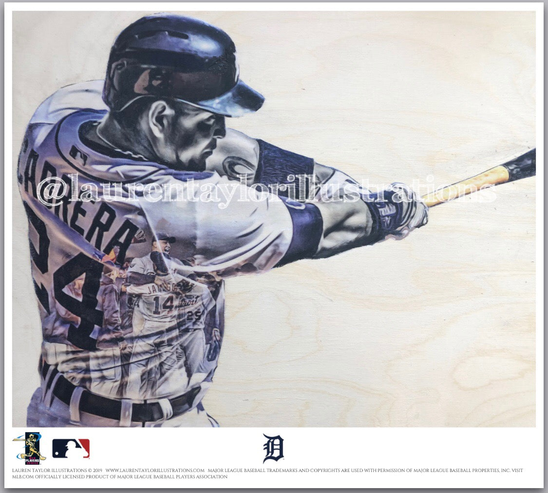 "Miggy" (Miguel Cabrera) - Officially Licensed MLB Print - Limited Release
