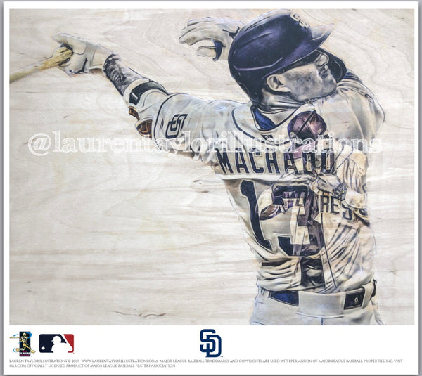 Manny Machado Los Angeles Dodgers, an art acrylic by ArtStudio 93 - INPRNT