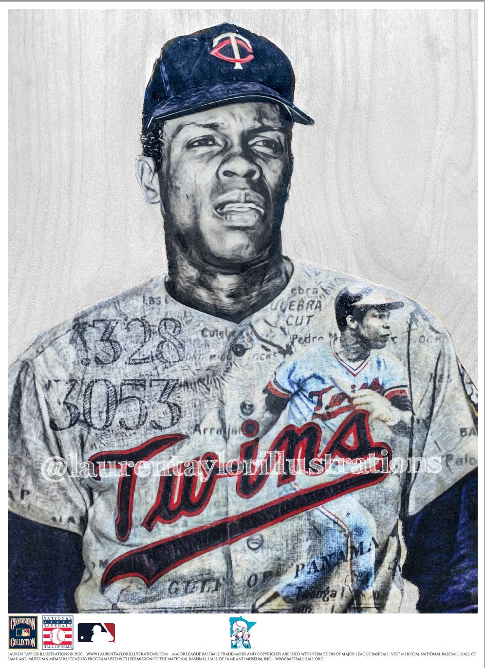 Sir Rodney (Rod Carew) Minnesota Twins - Officially Licensed MLB Coo