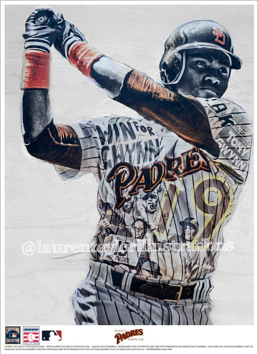"Mr. Padre" (Tony Gwynn) San Diego Padres - Officially Licensed MLB Cooperstown Collection Print - Limited Release